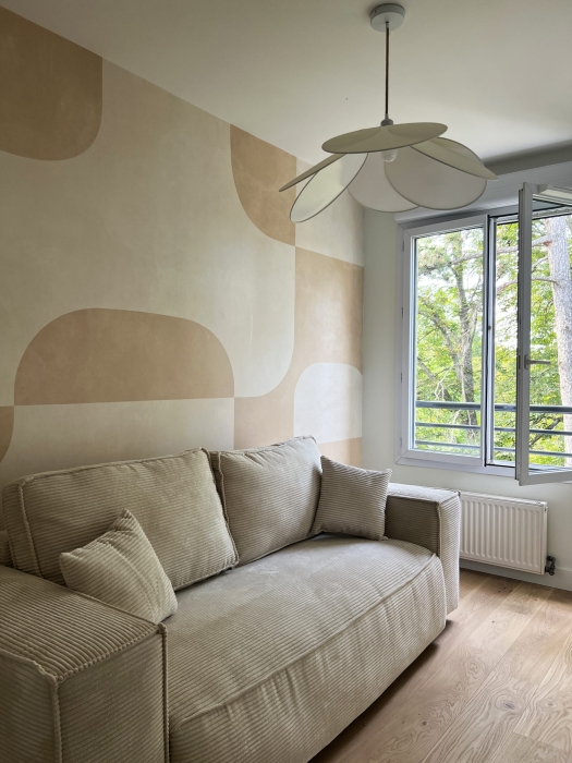 Canapé papier peint