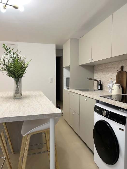 cuisine et lave-linge